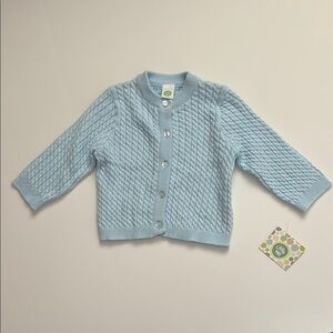 Little Me Blue Knitted Cardigan‎ Sweater
